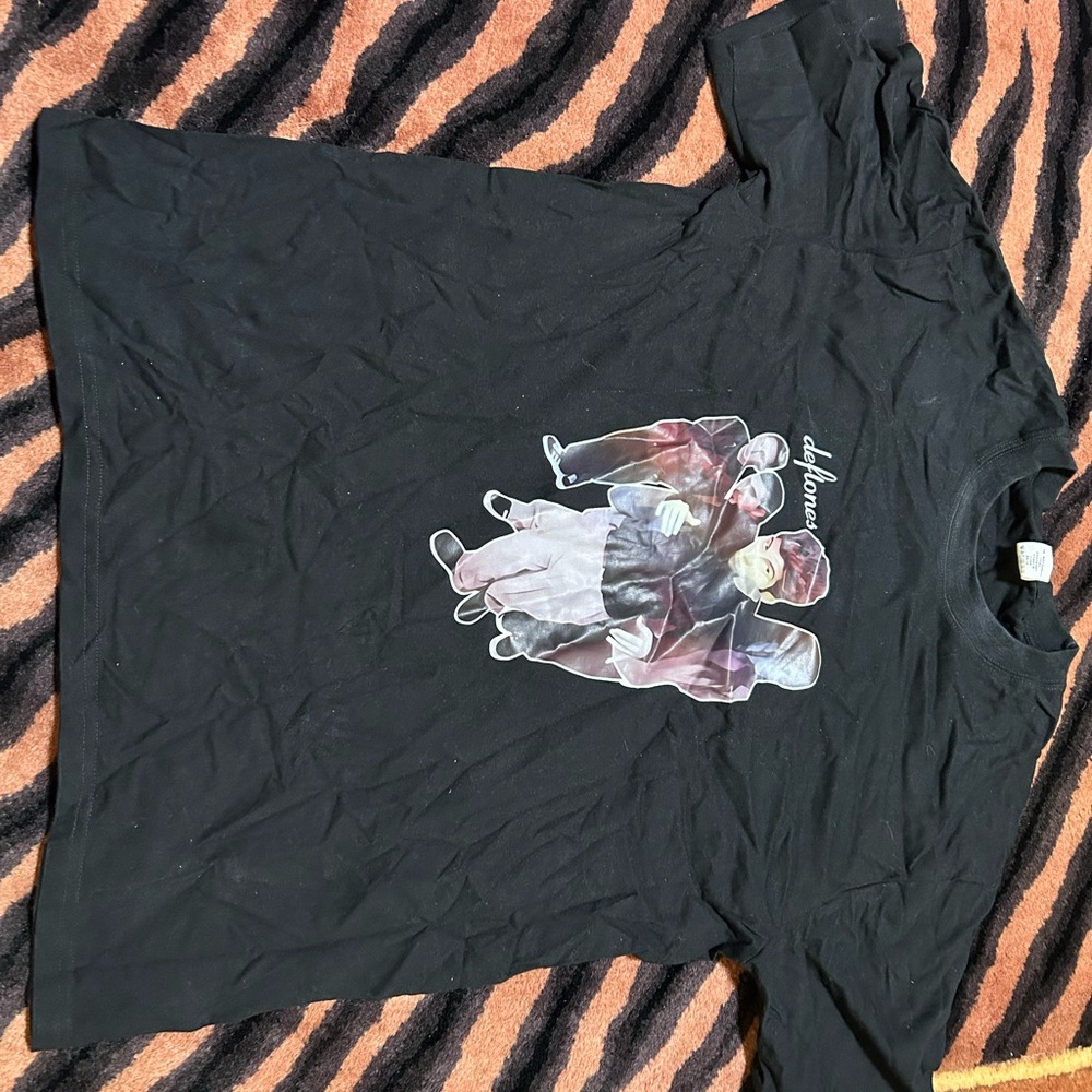 Black Deftones shirt.